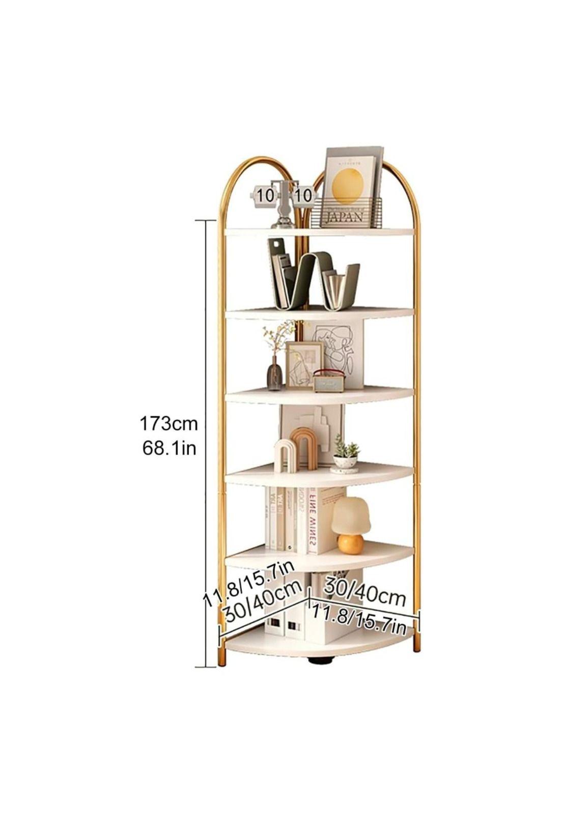 Librero organizador esquinero 173x40x40cm Chic Home-4