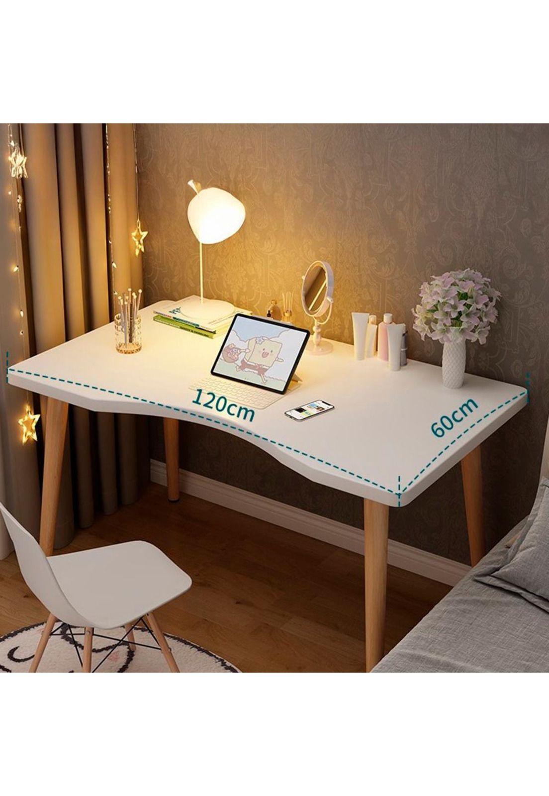 Escritorio oficina blanco moderno 120cm ChicHome-3
