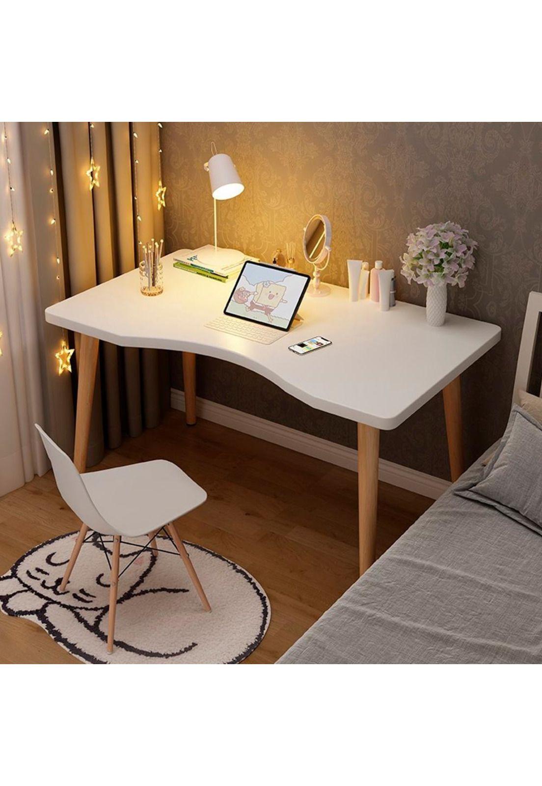 Escritorio oficina blanco moderno 120cm ChicHome-4