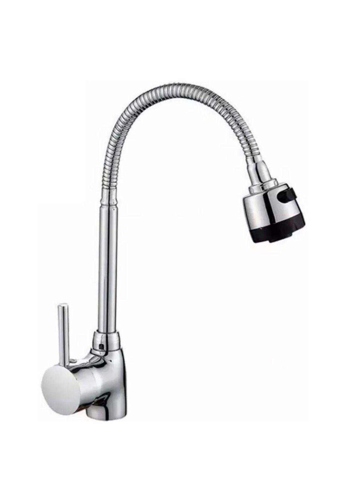 Llave Monomando Lavaplatos Flexible Agua Fría Y Caliente-0