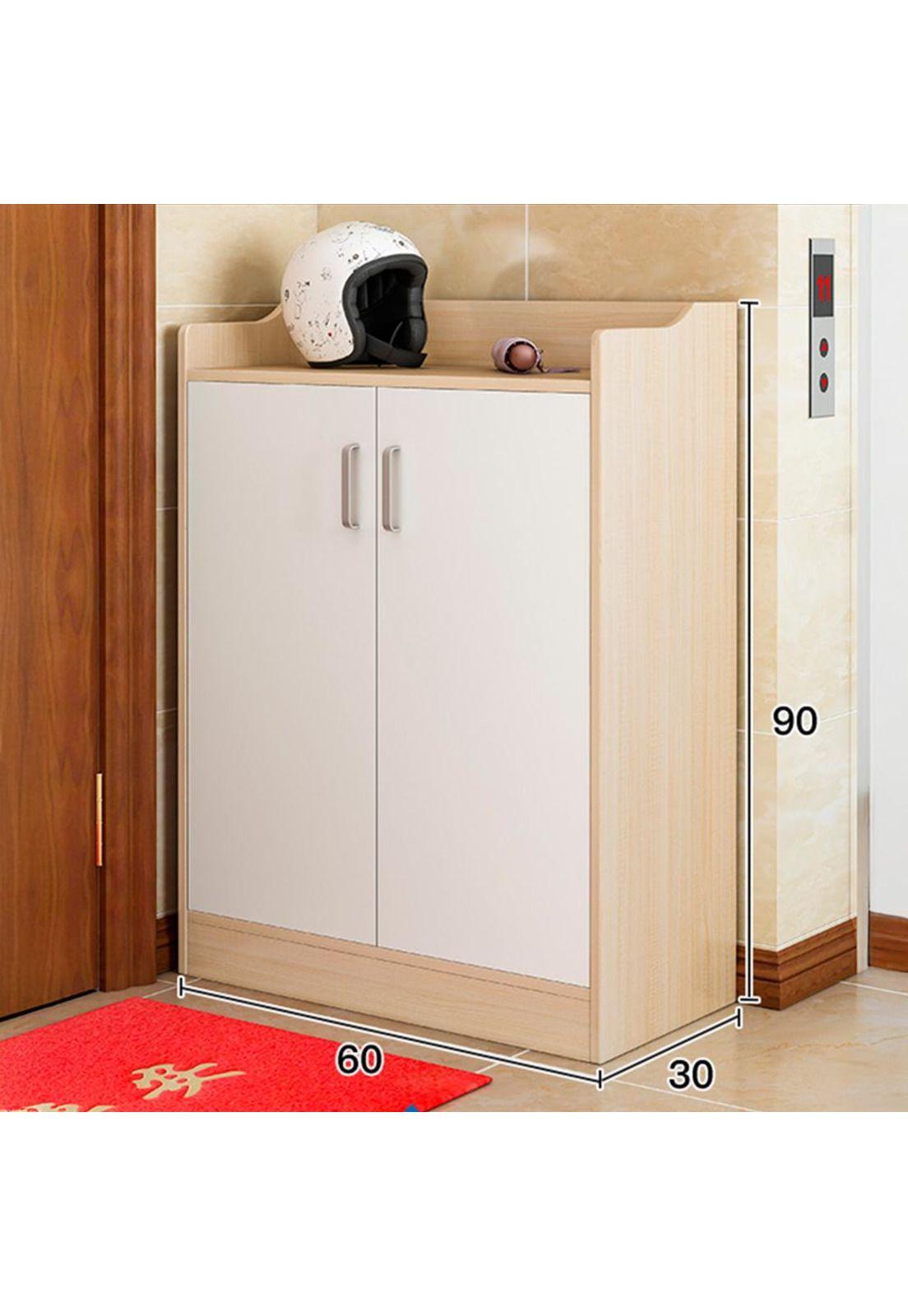 Mueble Zapatero Organizador Blanco Caramelo Chic Home-2