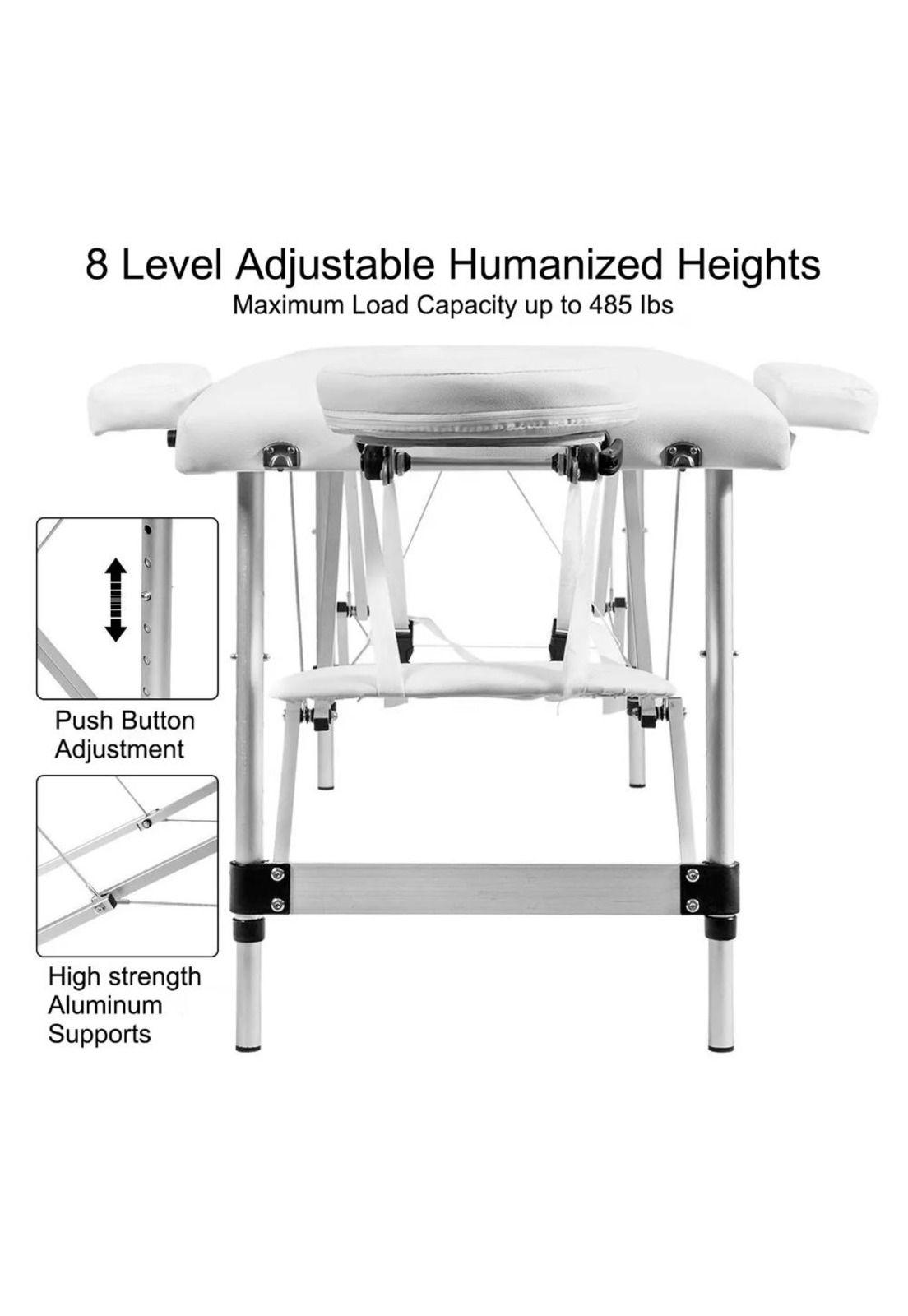 Camilla Para Masajes De 2 Cuerpos Portátil Premium-2