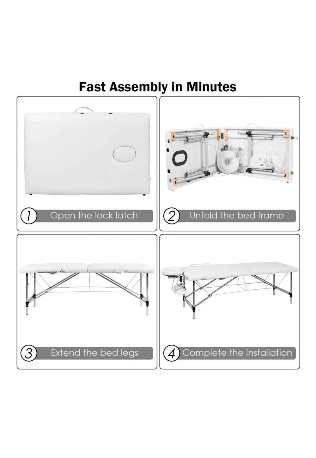 Camilla Para Masajes De 2 Cuerpos Portátil Premium-3