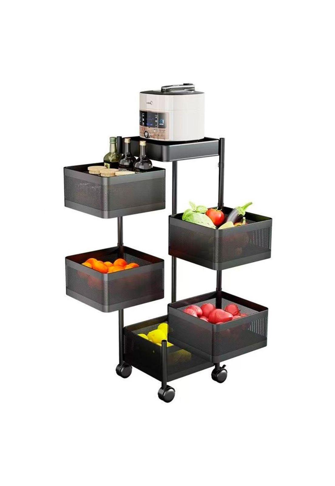 Carro Organizador con Ruedas Multiuso 5 niveles Rectangular-0