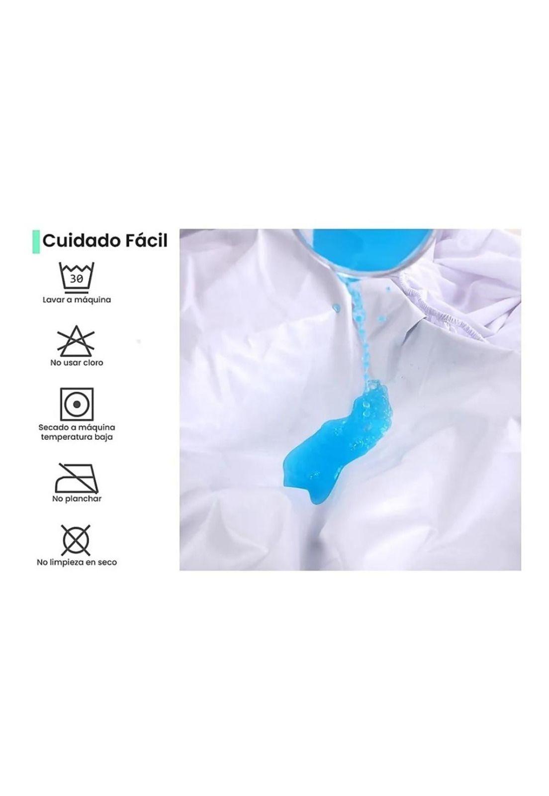 Cubrecolchon Impermeable de 1 1/2 Plaza Hipoalergénico-3