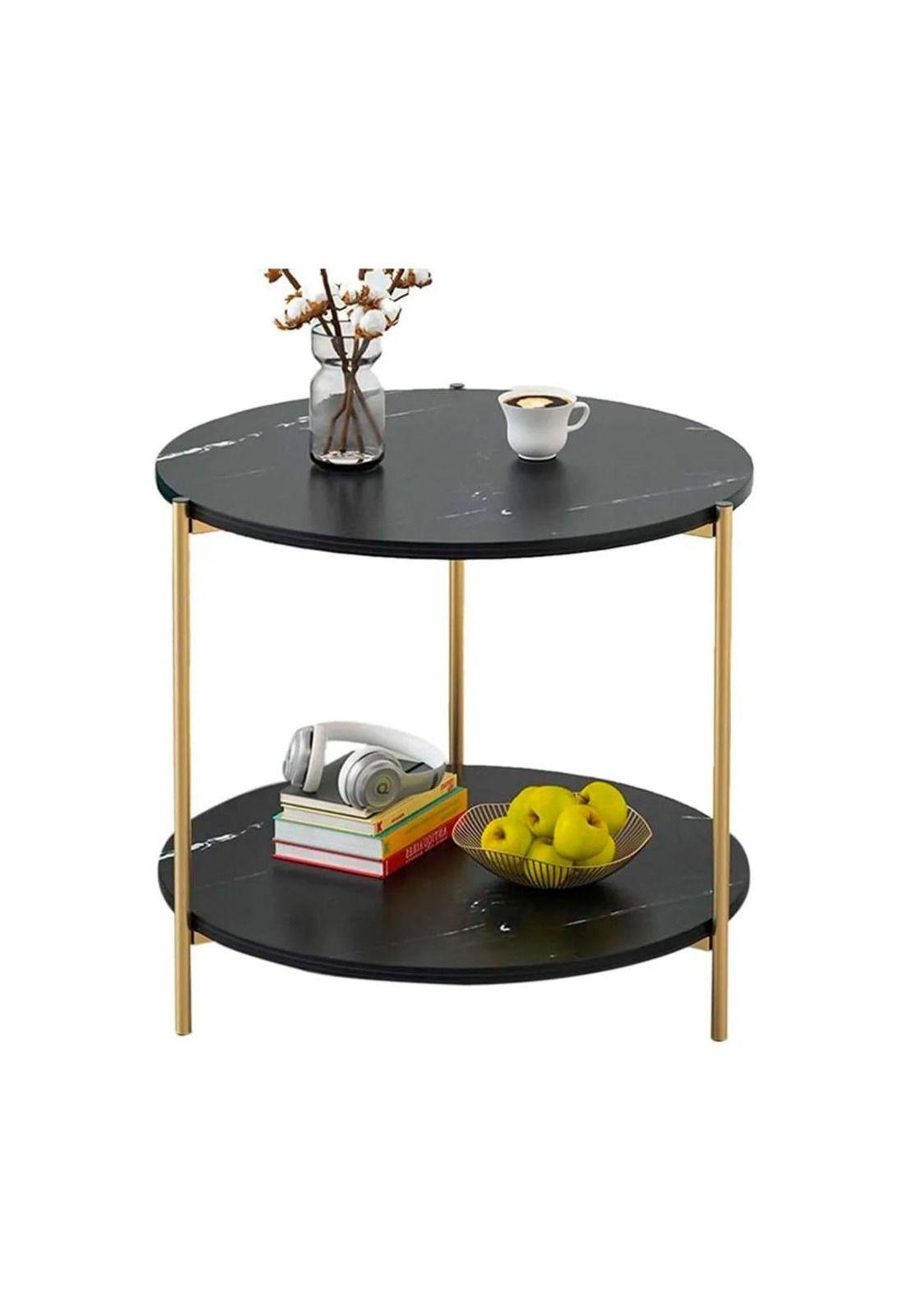 Mesa Lateral redonda diseño mármol 40cm Chic Home-2