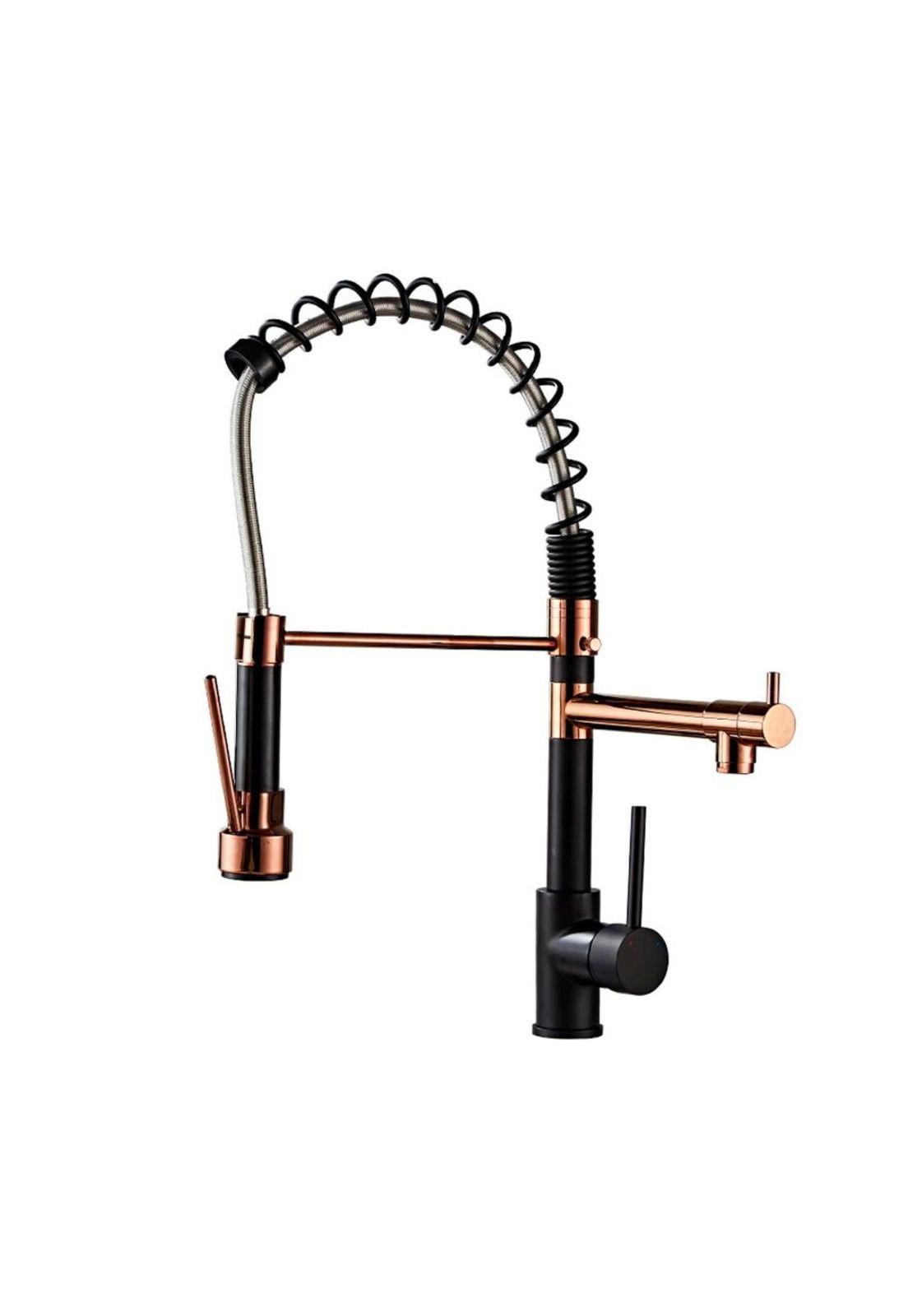 Grifo Llave Lavaplatos Monomando Cocina Extensible Triple-0