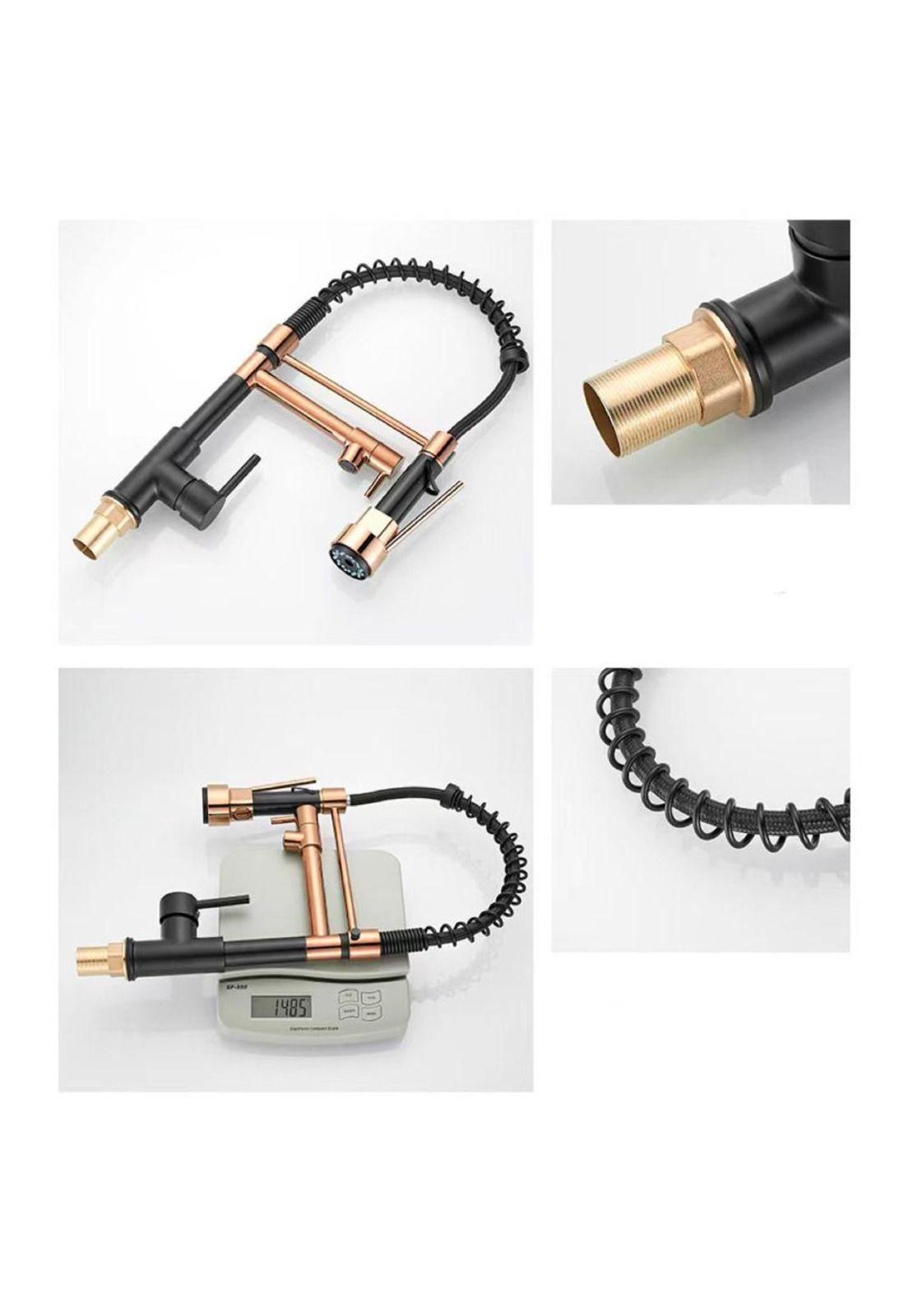 Grifo Llave Lavaplatos Monomando Cocina Extensible Triple-4