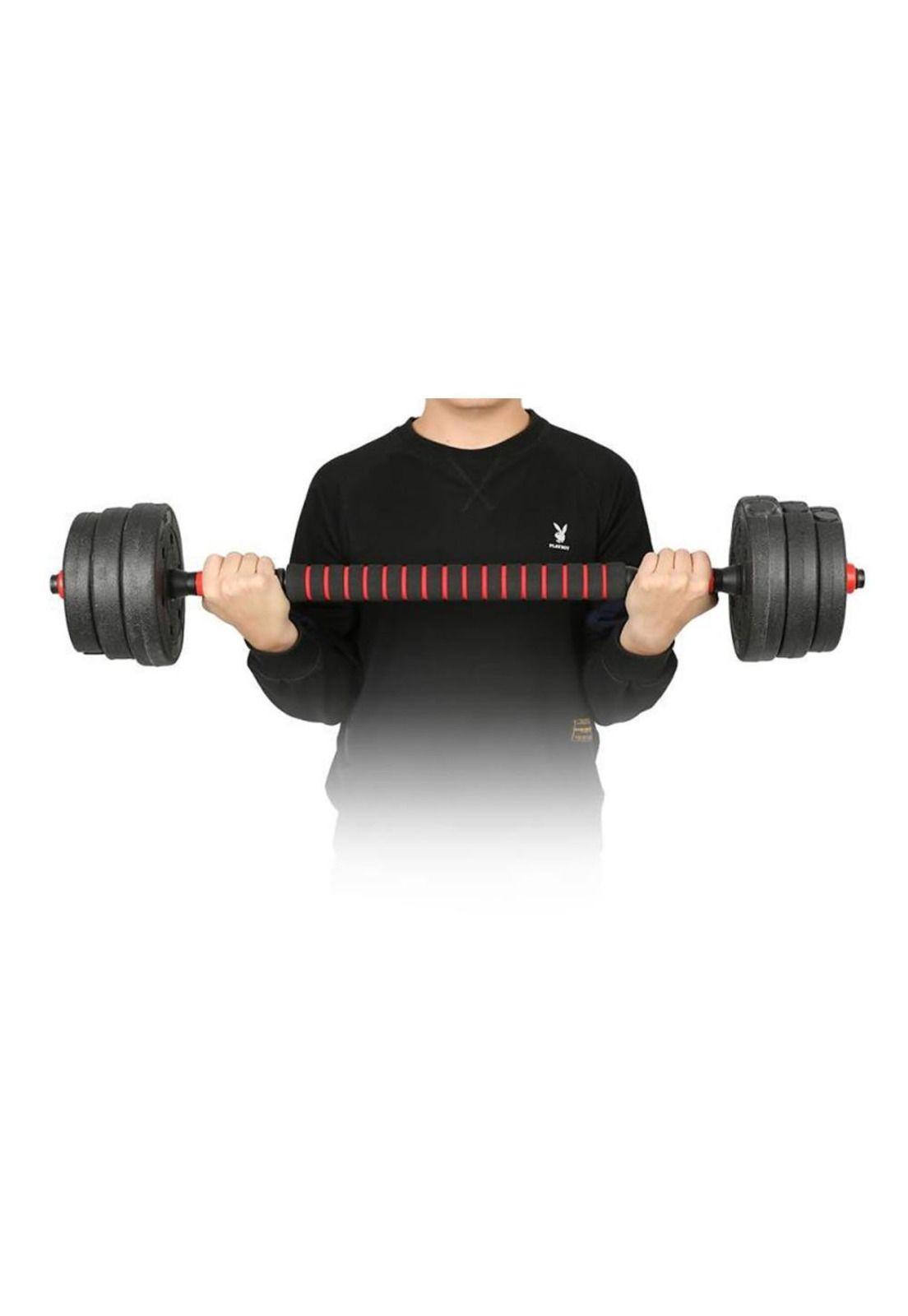 Set Mancuernas Ajustable 20 Kg - Barra Armable Extensión-2
