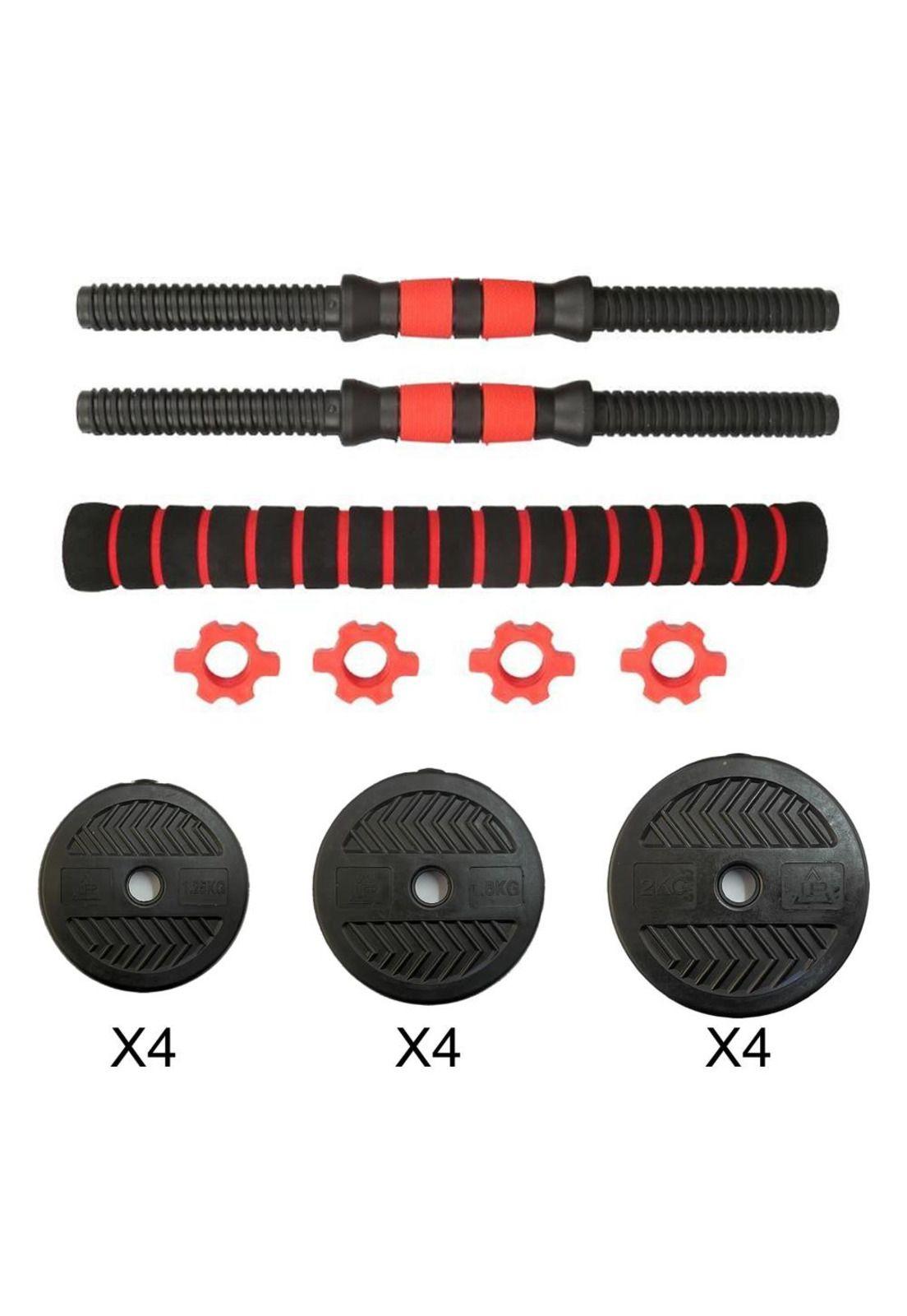 Set Mancuernas Ajustable 20 Kg - Barra Armable Extensión-3