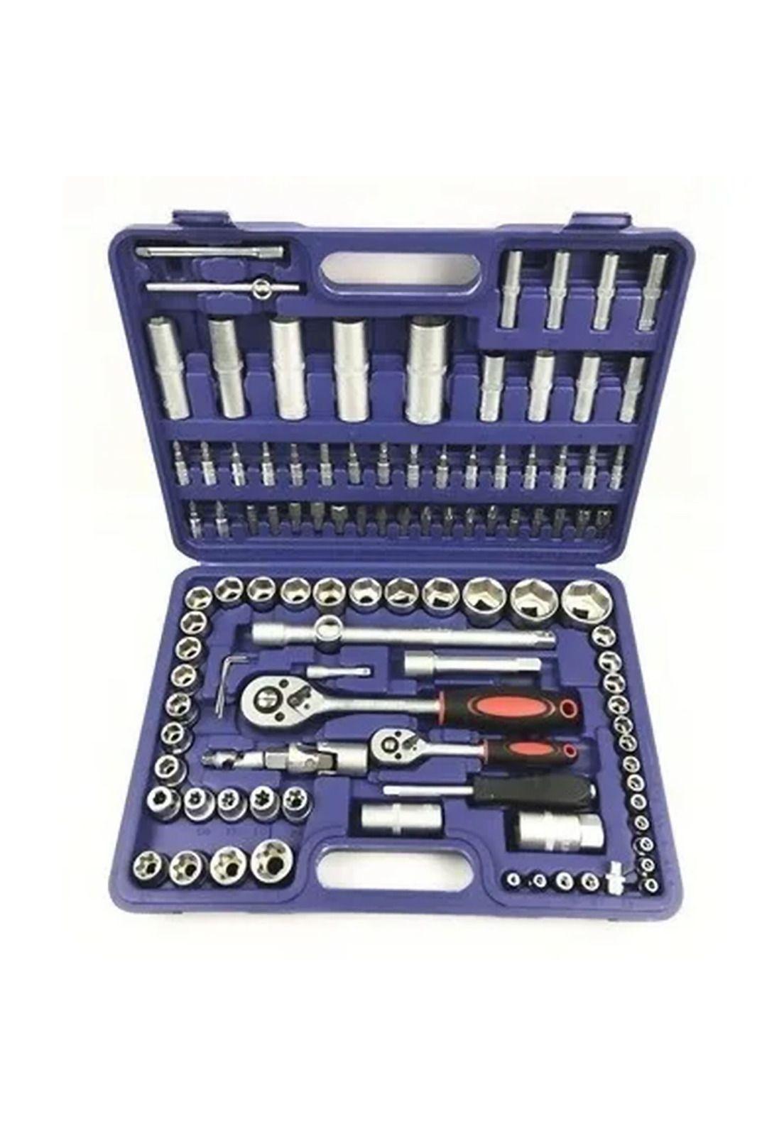 Juego Caja Set Dados Cromo Vanadium Profesional 108 Piezas-1