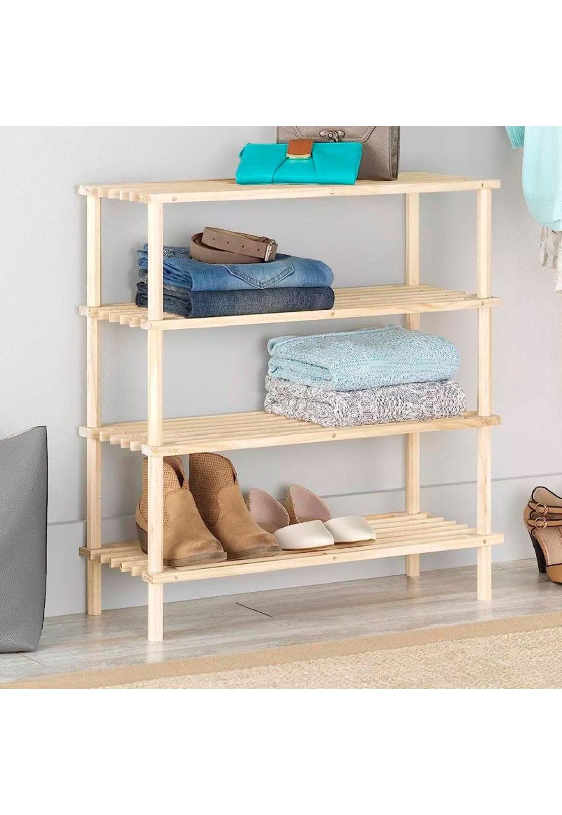 Zapatero Organizador Mueble Zapatero Madera Zapateros 4nivel-1