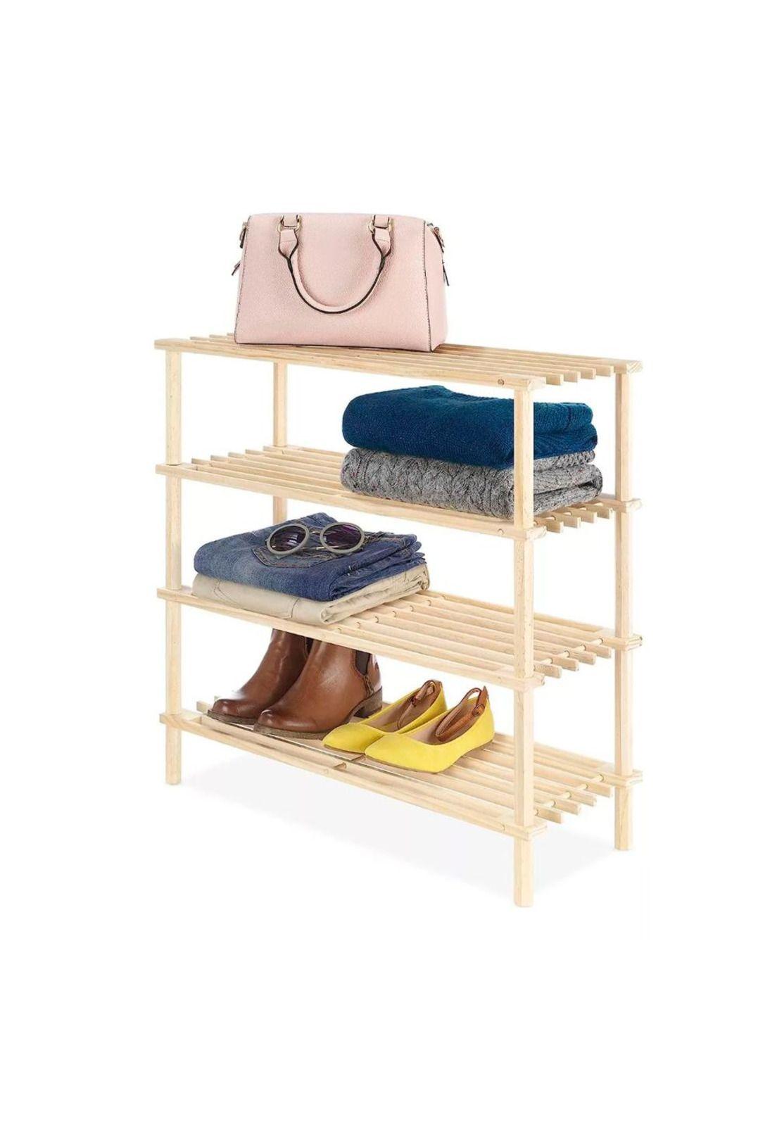 Zapatero Organizador Mueble Zapatero Madera Zapateros 4nivel-2