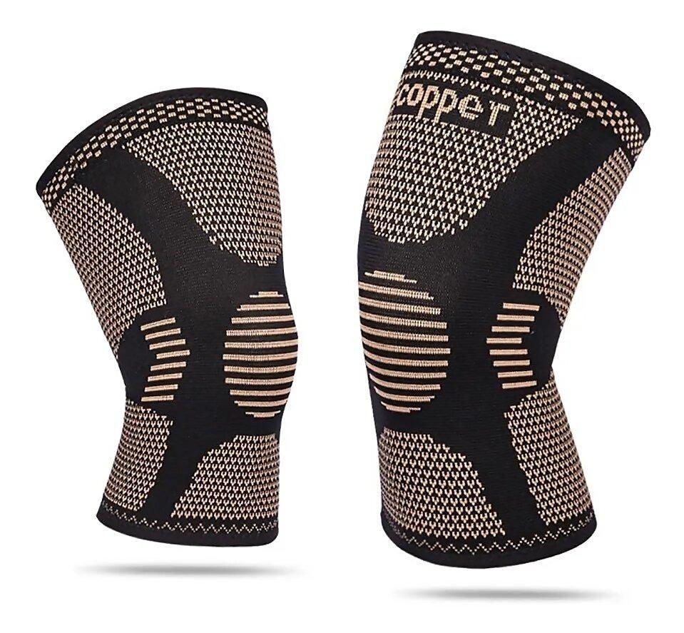 Par de rodilleras "Copper" Compresión Con Fibra De Cobre-2