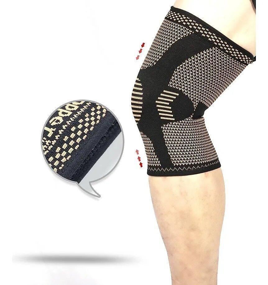 Par de rodilleras "Copper" Compresión Con Fibra De Cobre-4