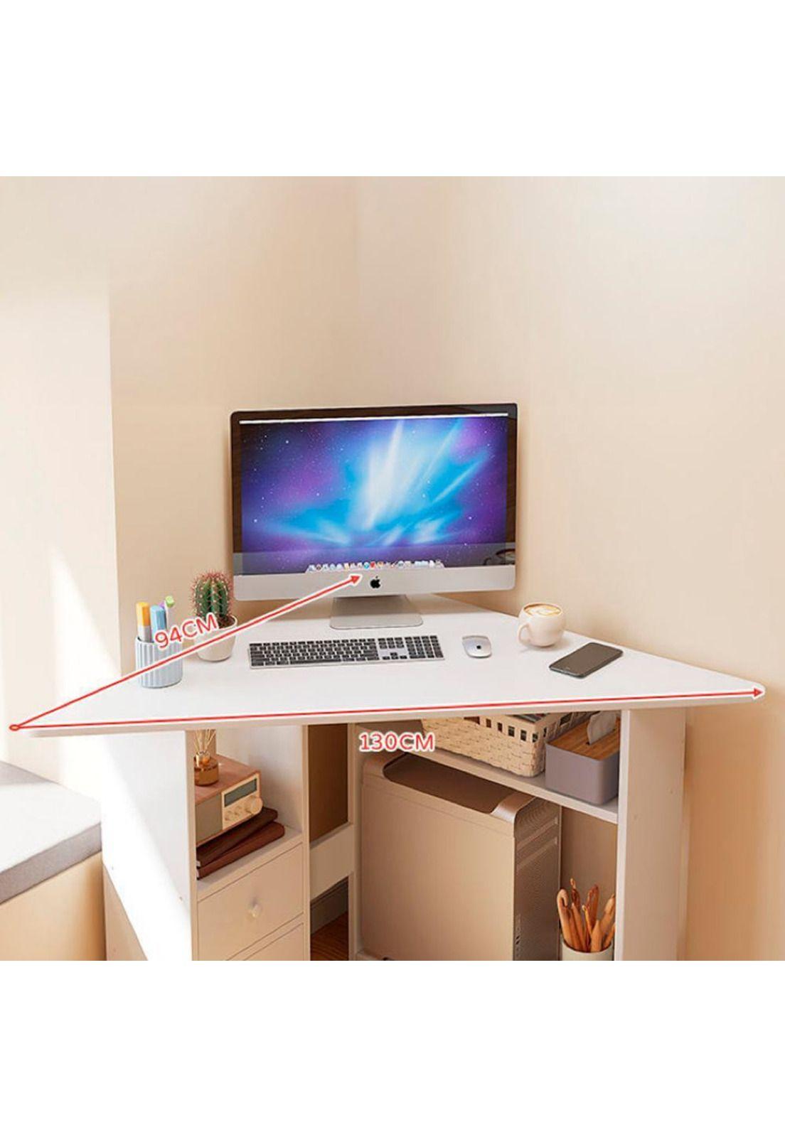 Escritorio esquinero 80x80cm blanco Chic Home-4