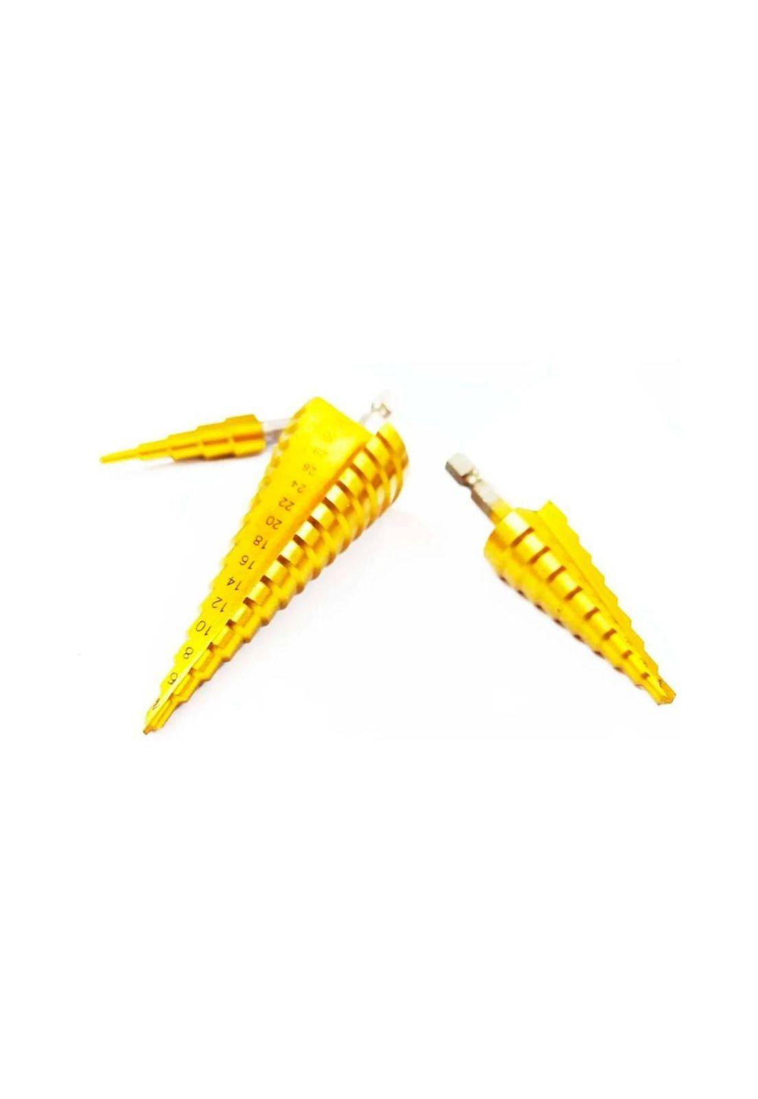Set 3 Brocas Conica Escalonada 4 A 32 Mm Paso A Paso-0