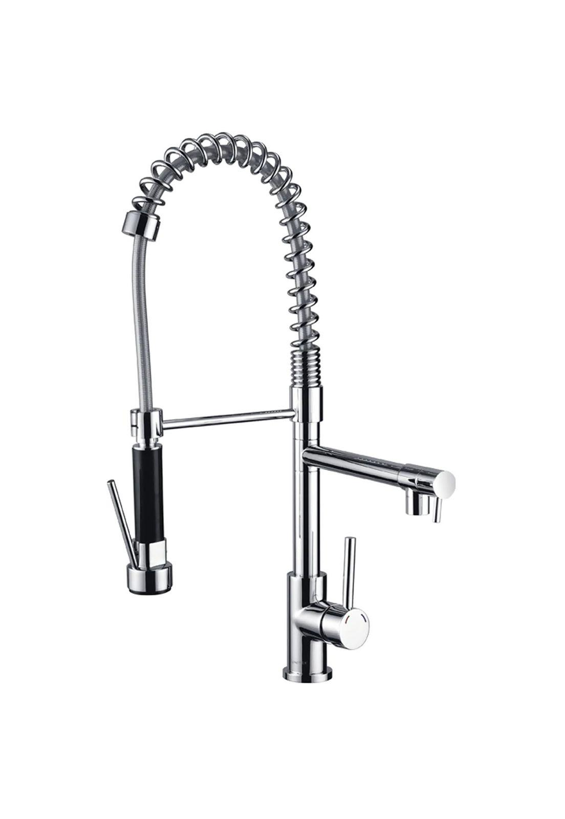 Grifo Llave Lavaplatos Monomando Cocina Extensible Triple-0