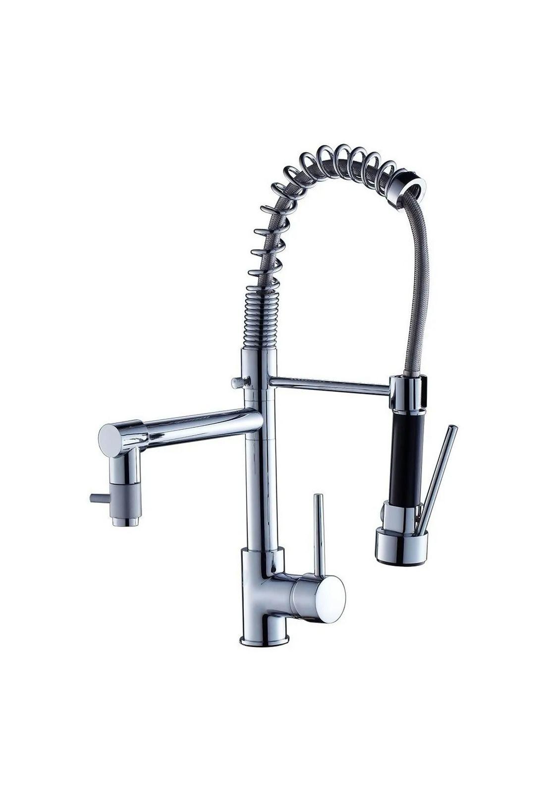 Grifo Llave Lavaplatos Monomando Cocina Extensible Triple-1