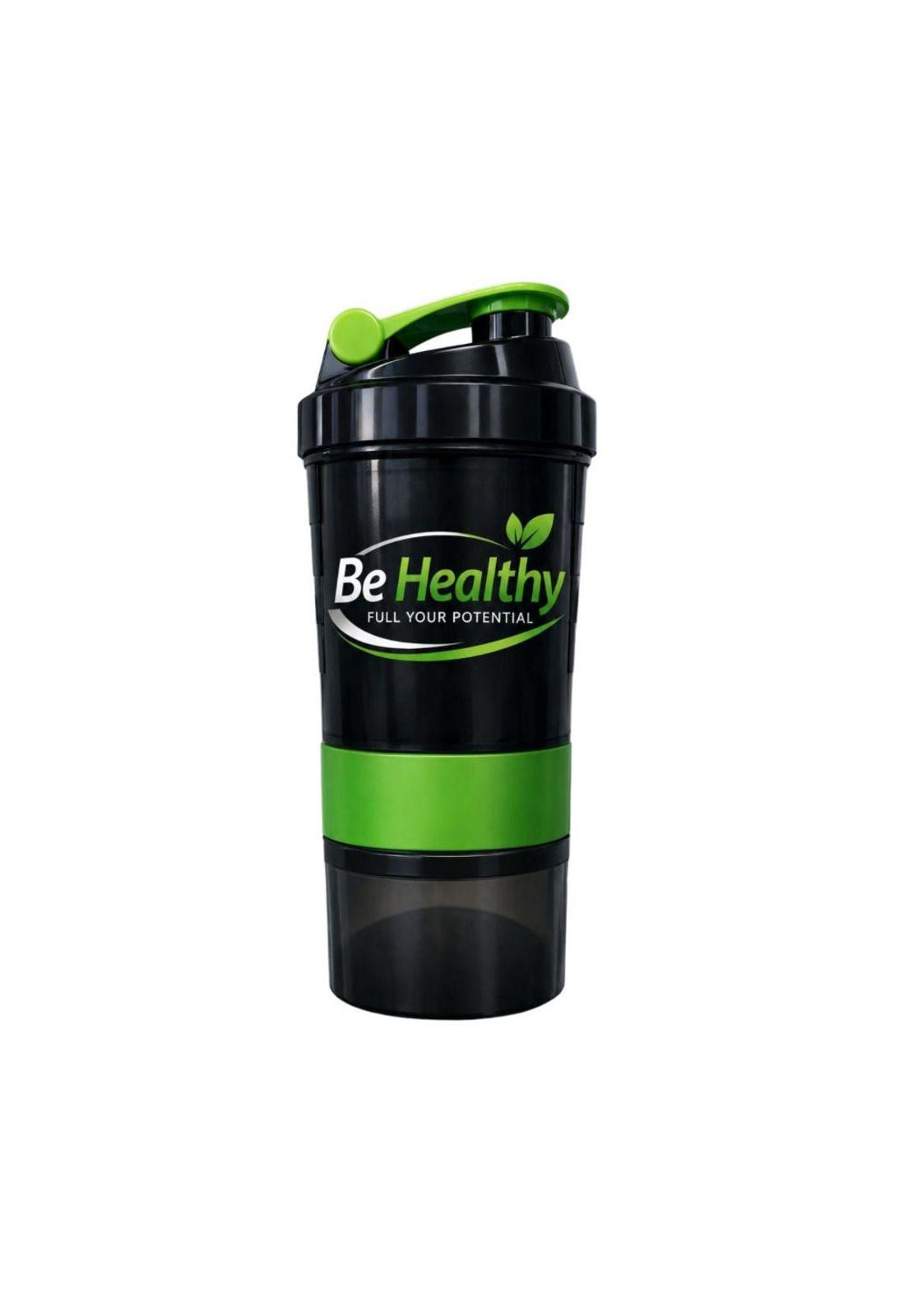 Vaso Shaker de Proteína 3 en 1  de 550 ml con Compartimientos Be Healthy-1