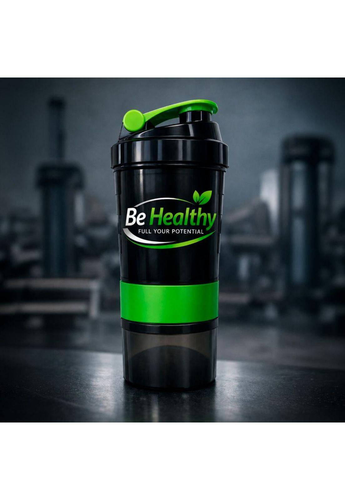 Vaso Shaker de Proteína 3 en 1  de 550 ml con Compartimientos Be Healthy-5