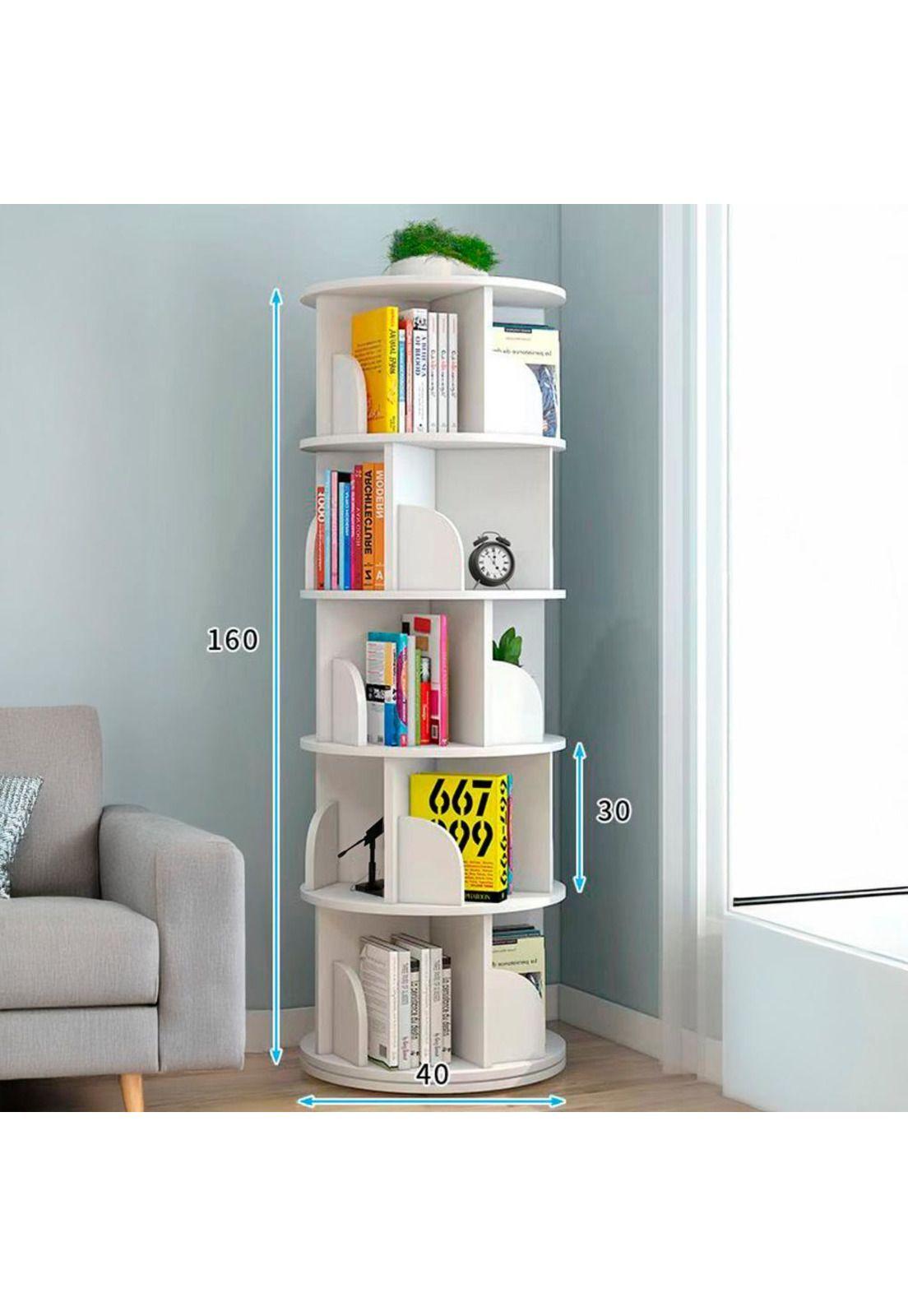 Librero giratorio 5 niveles 160x46cm Chic Home-2