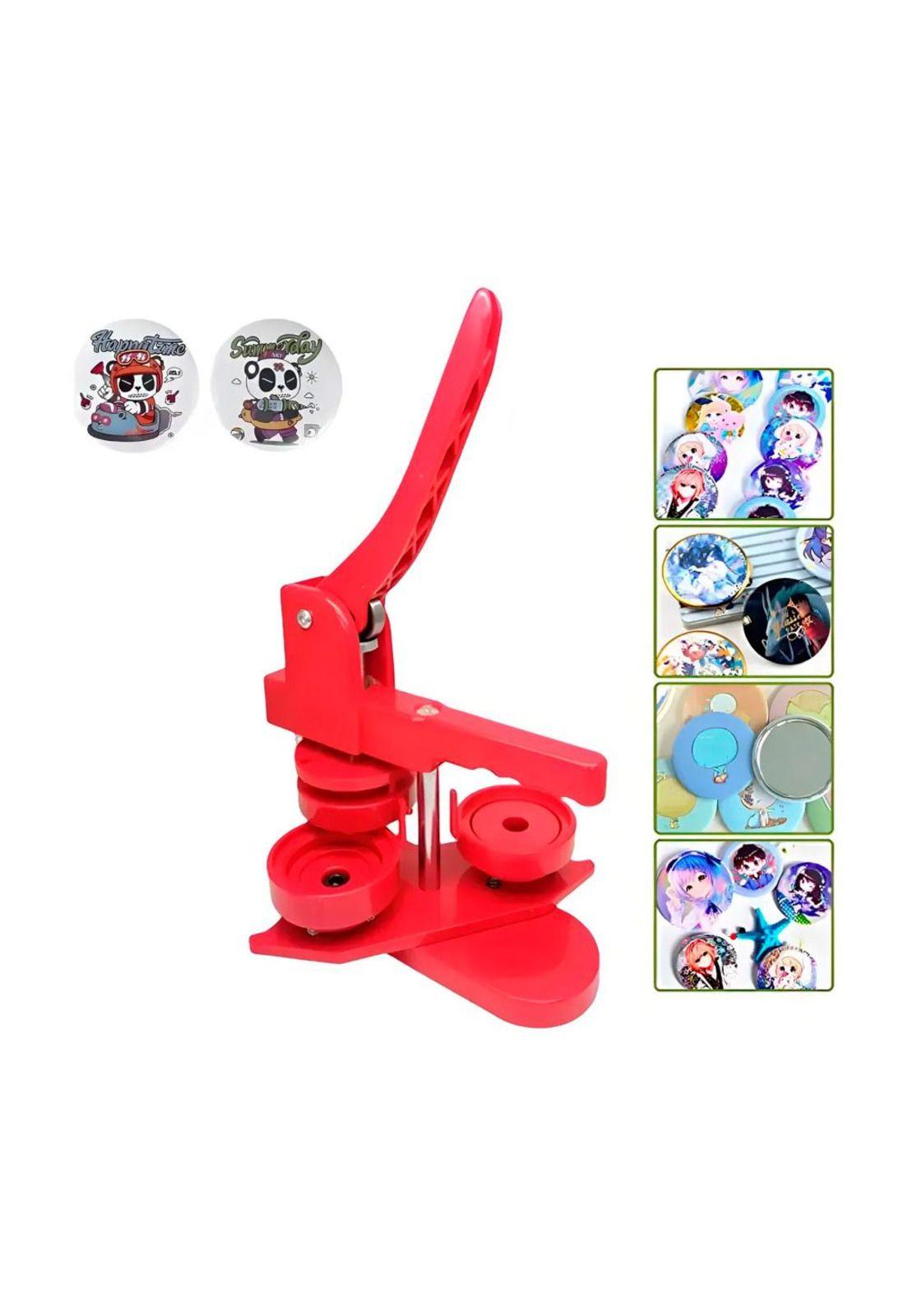 Maquina de Chapitas + Prensa matriz De 58mm + 100 Chapitas + cortador-1