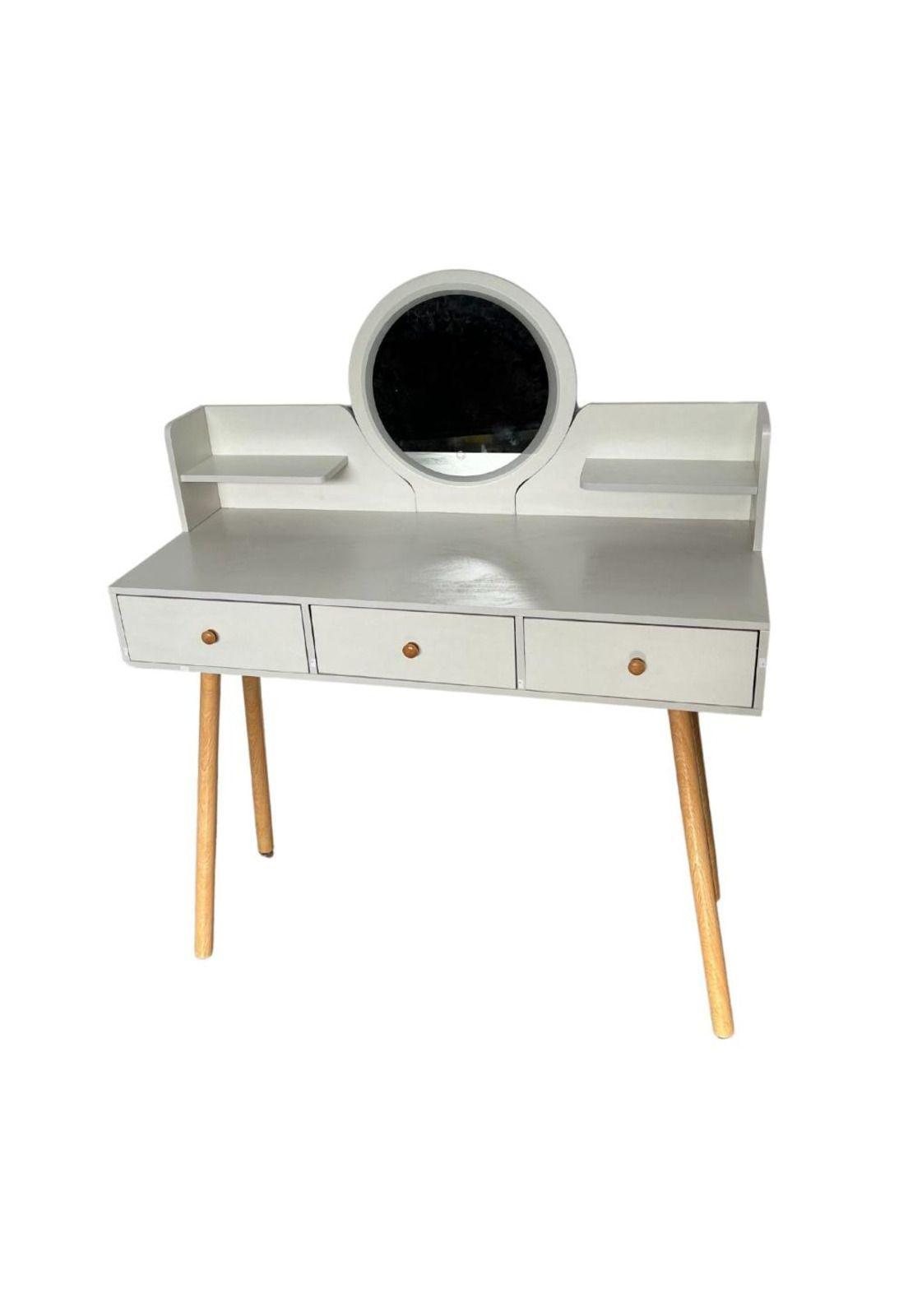 Tocador con 3 cajones y espejo 100cm Chic Home-2