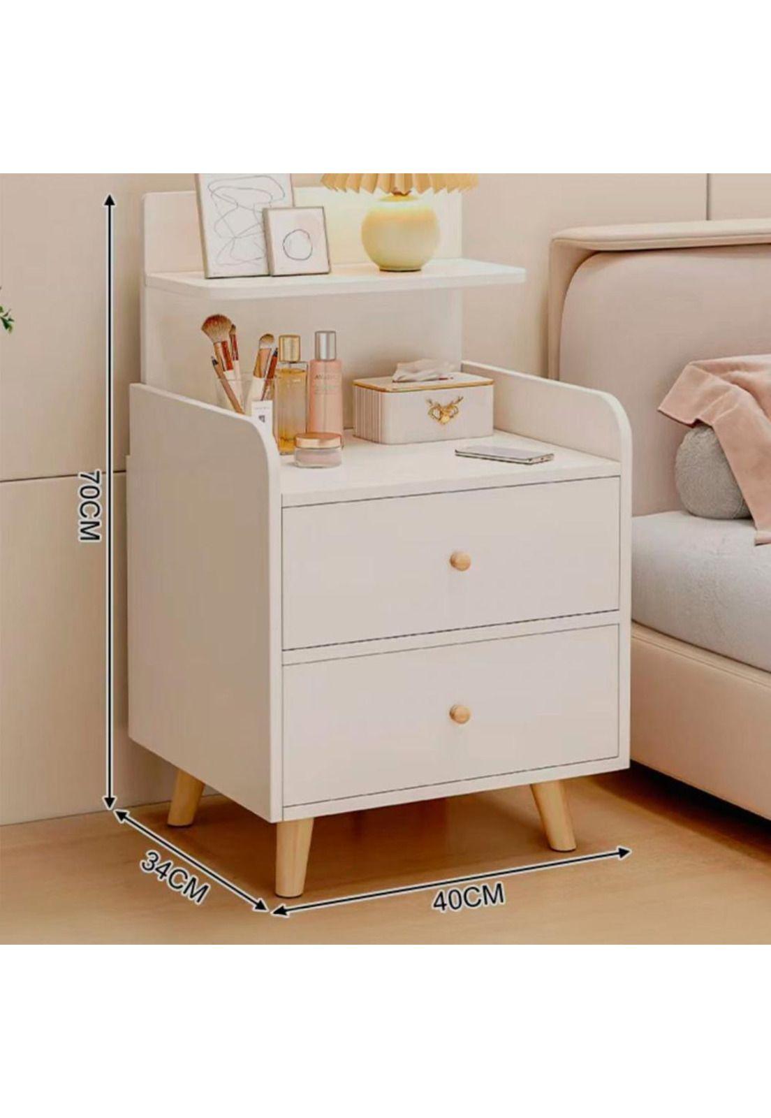 Velador dos niveles con soporte superior  45*40*70 Chic Home-2
