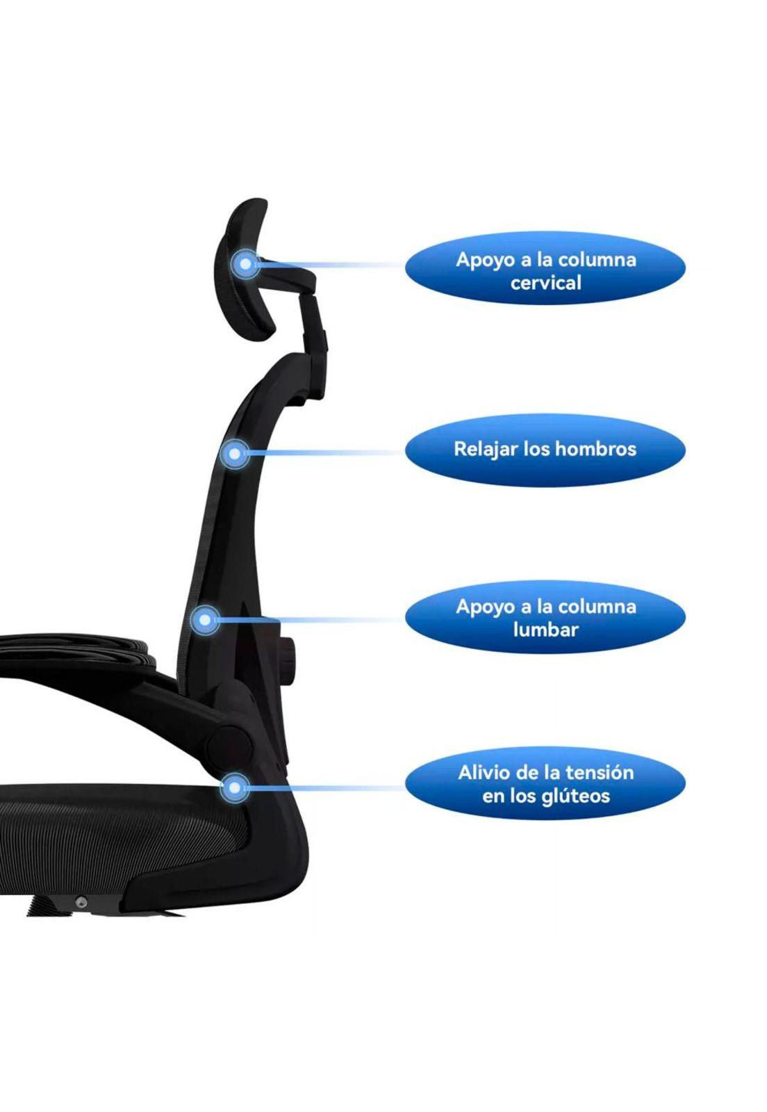 Silla Oficina Gerencial Apoyo Lumbar ChicHome-4