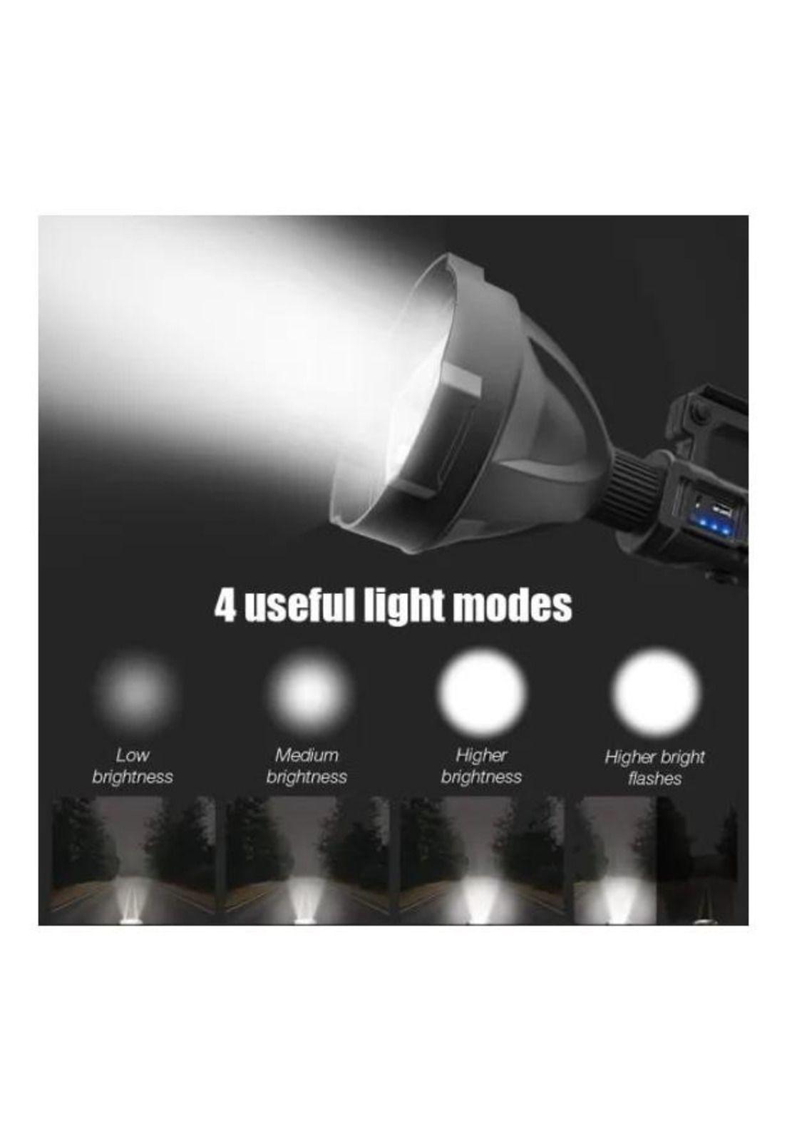 Foco Linterna Led Largo Alcance 600 Metros Usb Trípode Led-4