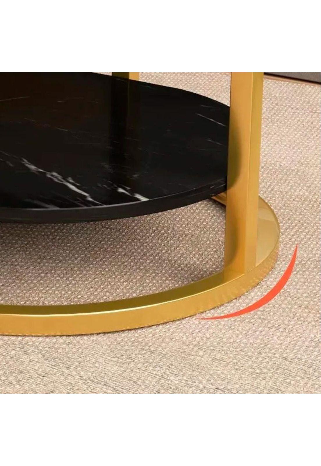 Mesa de centro diseño mármol 120*60*45cm Chic Home-2