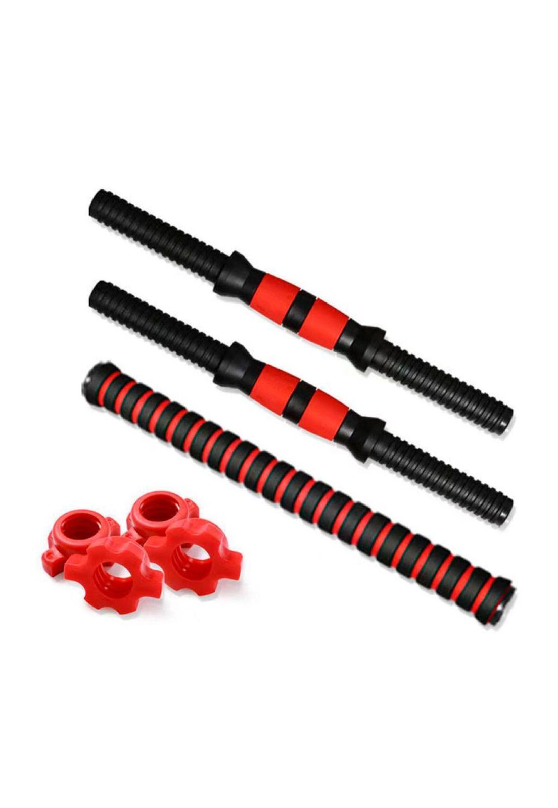 Mancuernas Ajustables Set 10kg 3 En 1 + Barra + Kettlebell-2