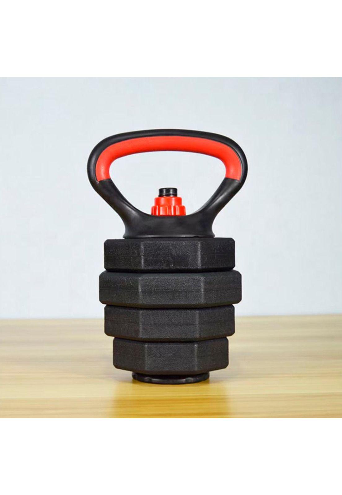Mancuernas Ajustables Set 10kg 3 En 1 + Barra + Kettlebell-3