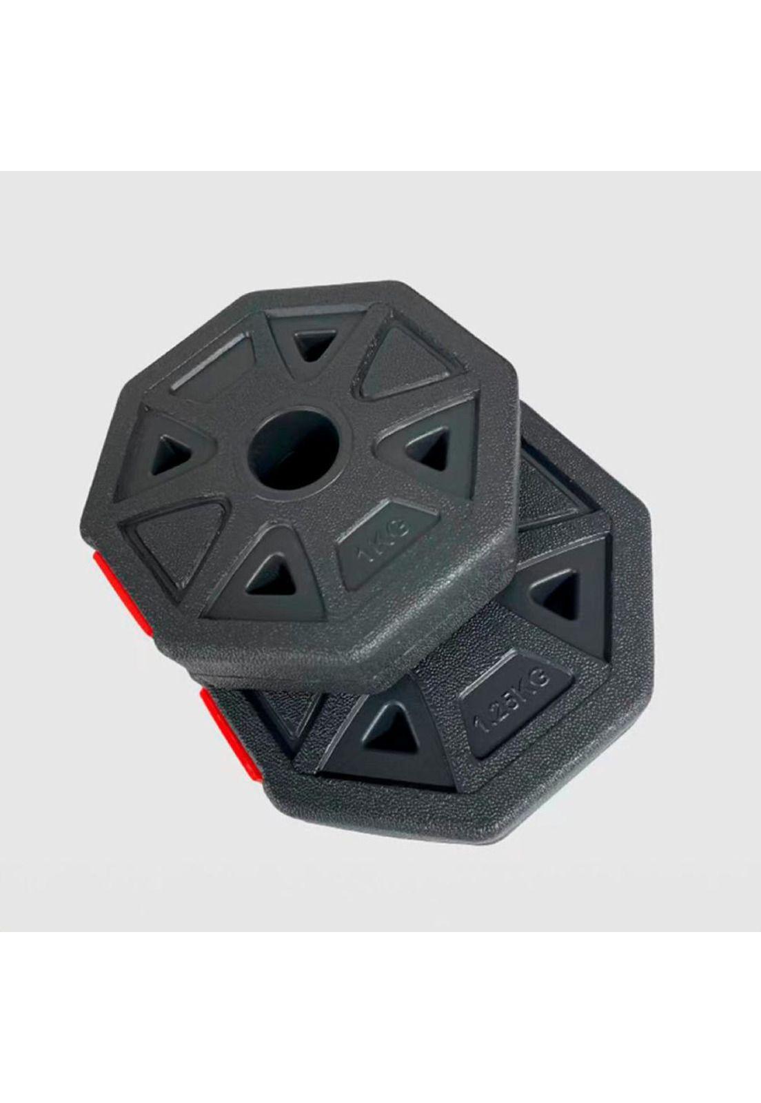 Mancuernas Ajustables Set 10kg 3 En 1 + Barra + Kettlebell-8