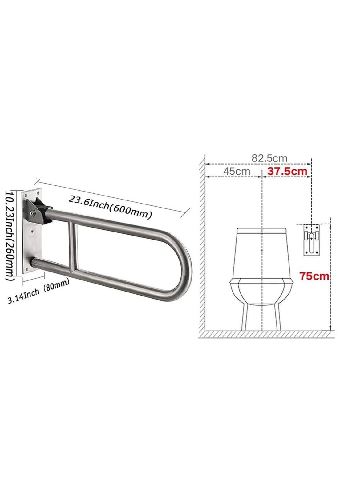 Barra De Seguridad Para Discapacitados Abatible Acero Inox-2