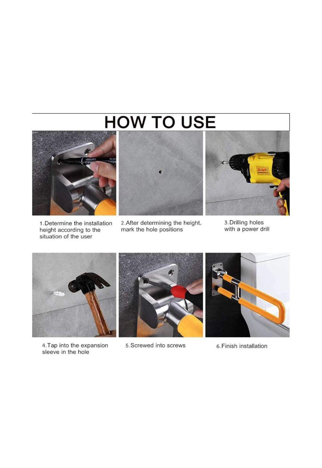 Barra De Seguridad Para Discapacitados Abatible Acero Inox-3