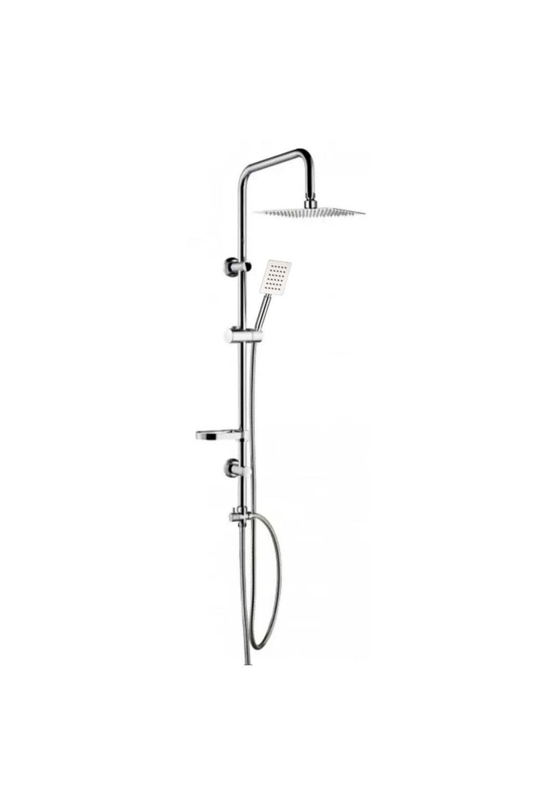 Moderna Columna De Ducha Tina Cuadrada con llave de paso-0
