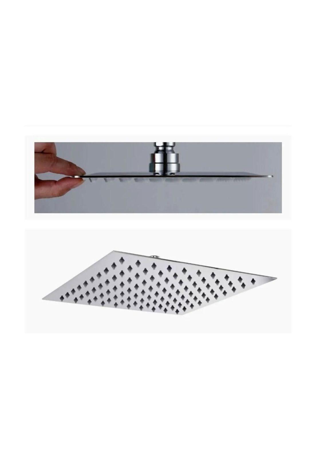 Moderna Columna De Ducha Tina Cuadrada con llave de paso-2