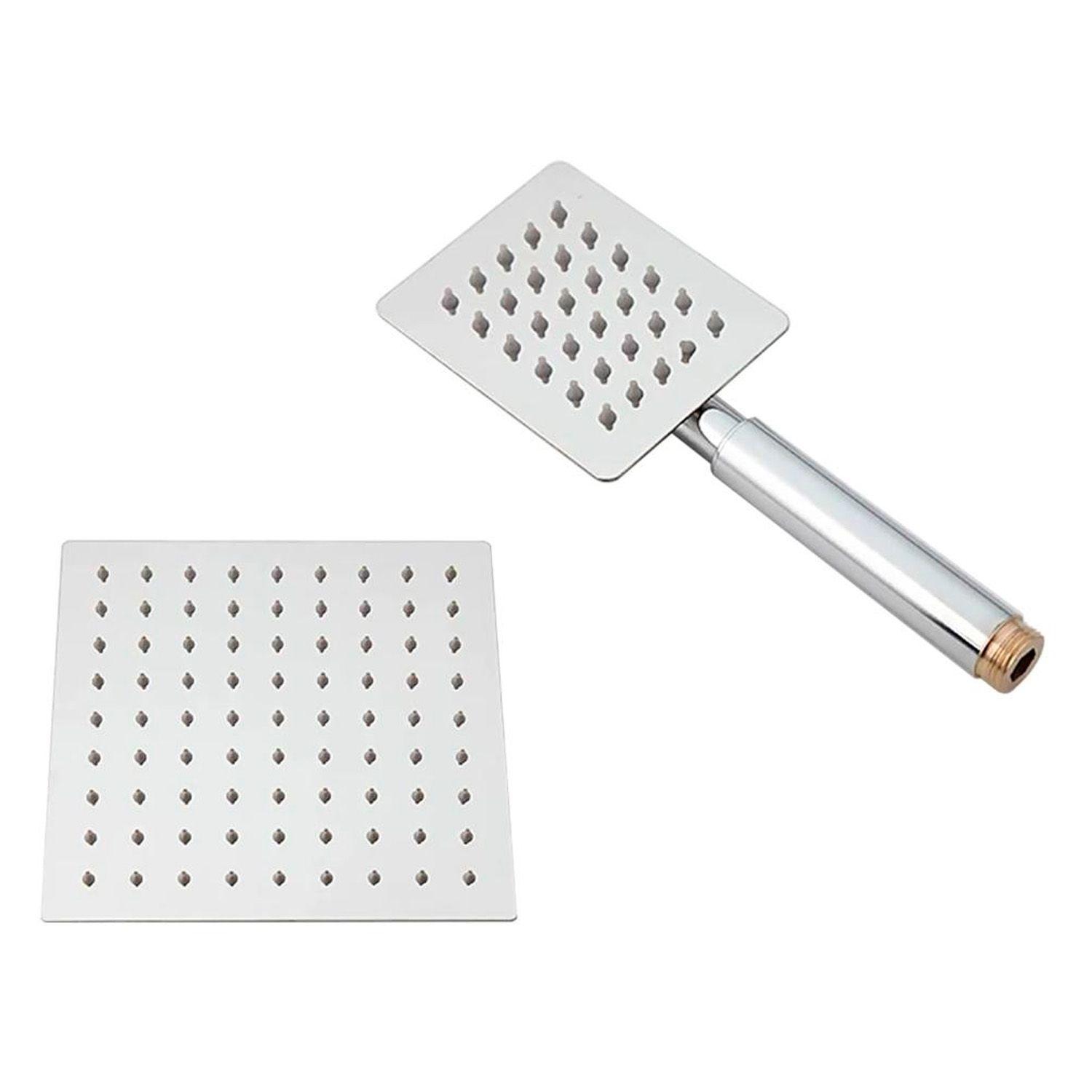 Moderna Columna De Ducha Tina Cuadrada con llave de paso-2