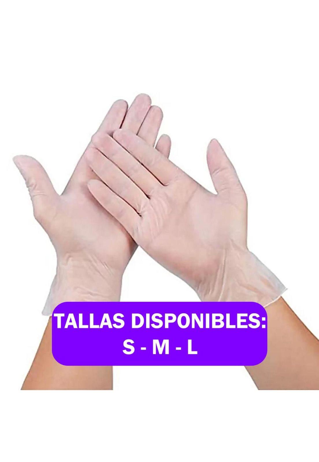 Guantes De Vinilo Caja 100 Unidades Certificado-0