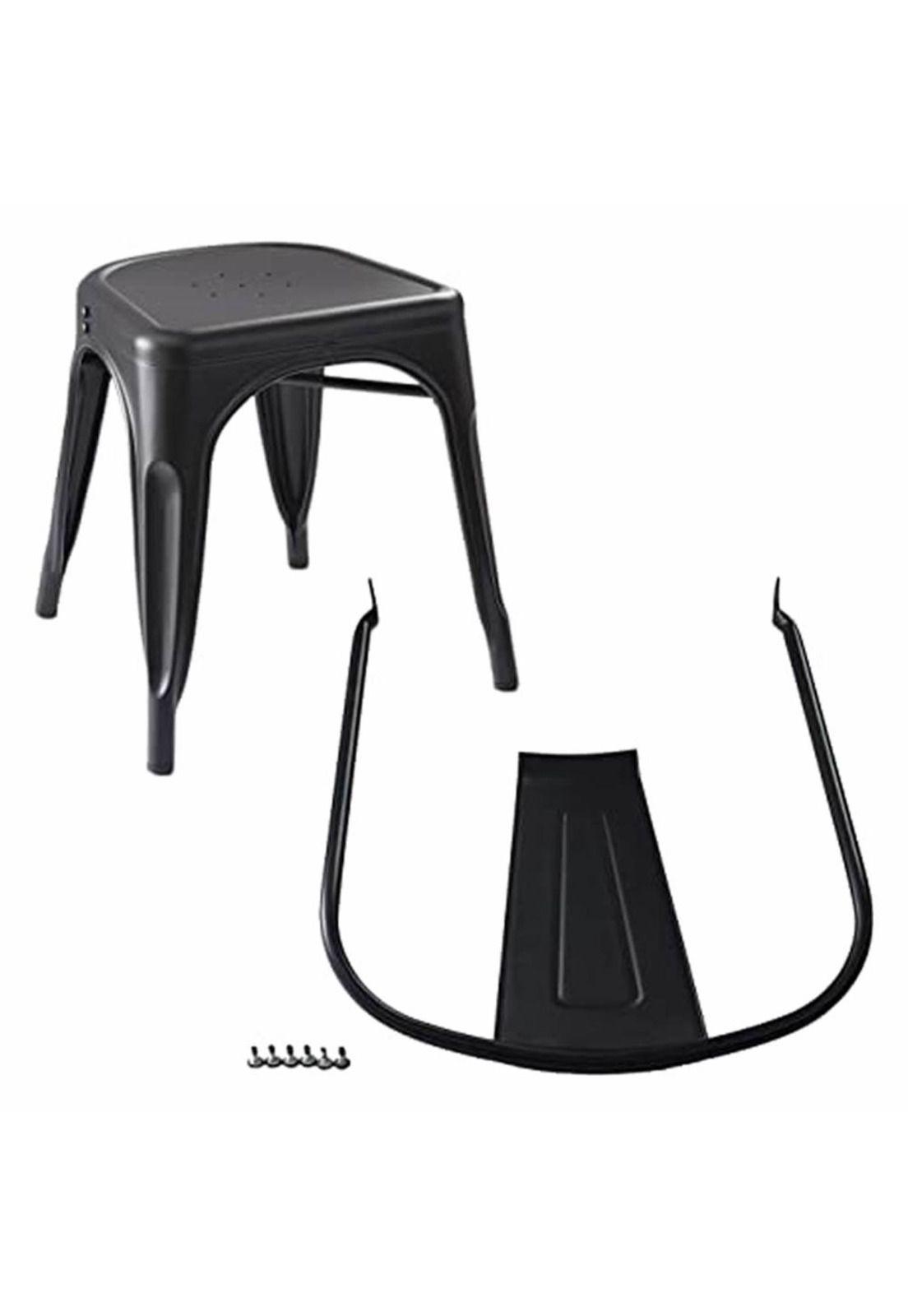 Set De 4 Sillas Áncora De Comedor Tipo Tolix Negras-2