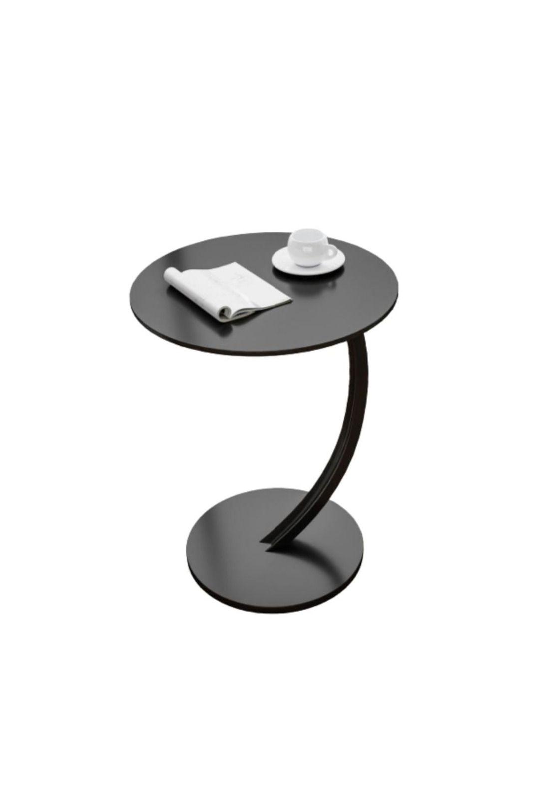 Mesa Redonda Living Lateral, Mesa Auxiliar diseño mármol Chic Home-0