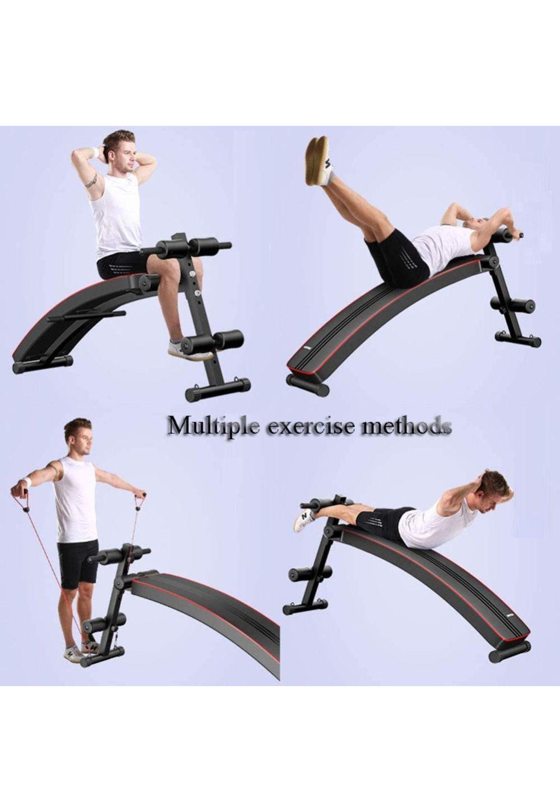Banca Abdominales Camilla Bandas Elásticas Ejercicios Boost Fitness-1