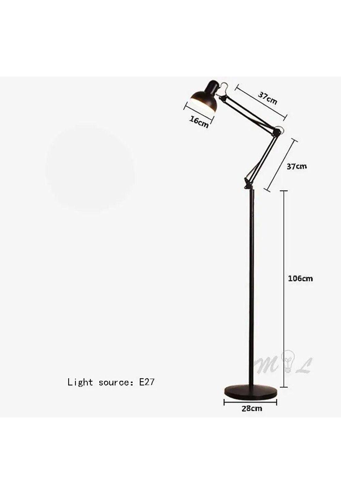 Lámpara De Pie Plegable Flexible Escritorio, Estudio de Dibujo-5