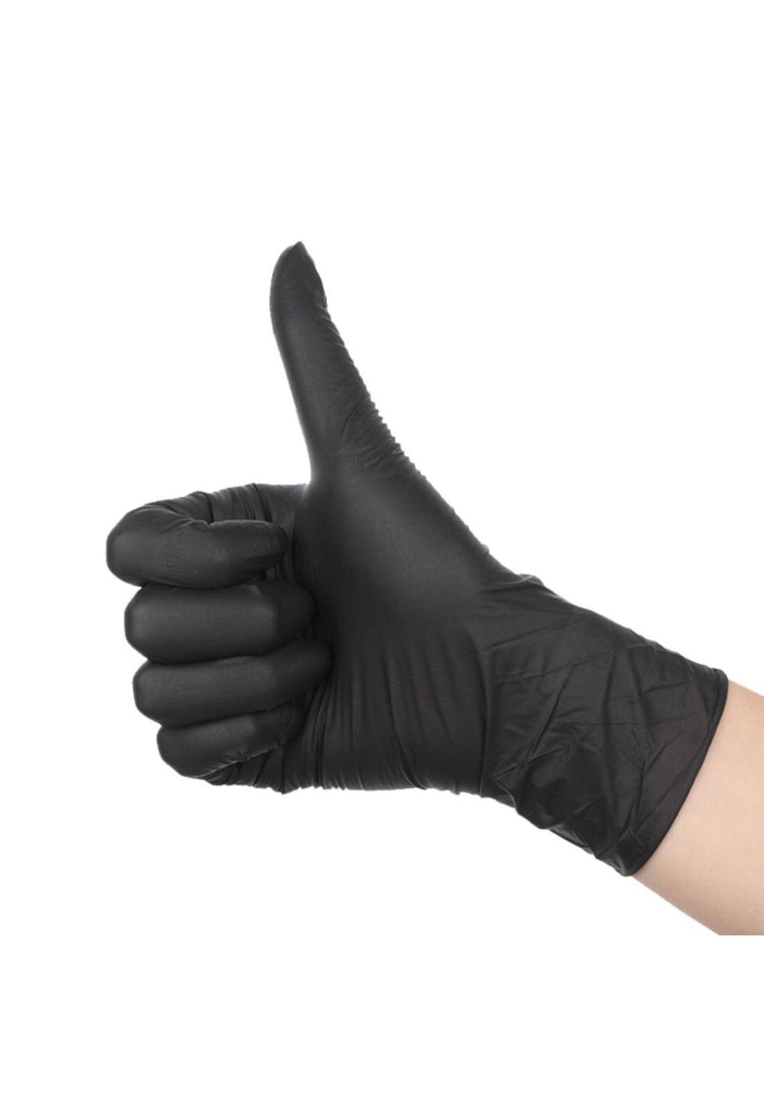 Guantes De Nitrilo Negro Caja 100 Unidades-2
