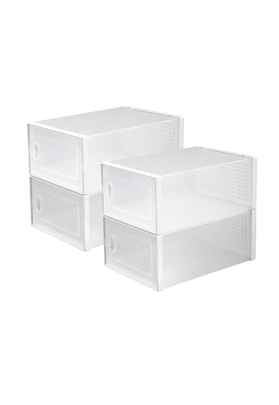 Caja Organizadora De Zapatos Set X4 Apilables-2