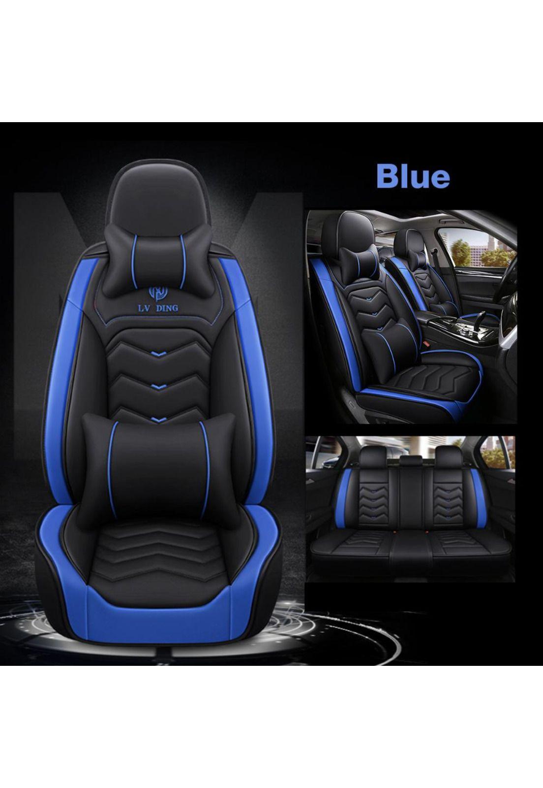Kit Funda Cubre Asiento Cuero Auto Premium Luxury Almoadilla-1
