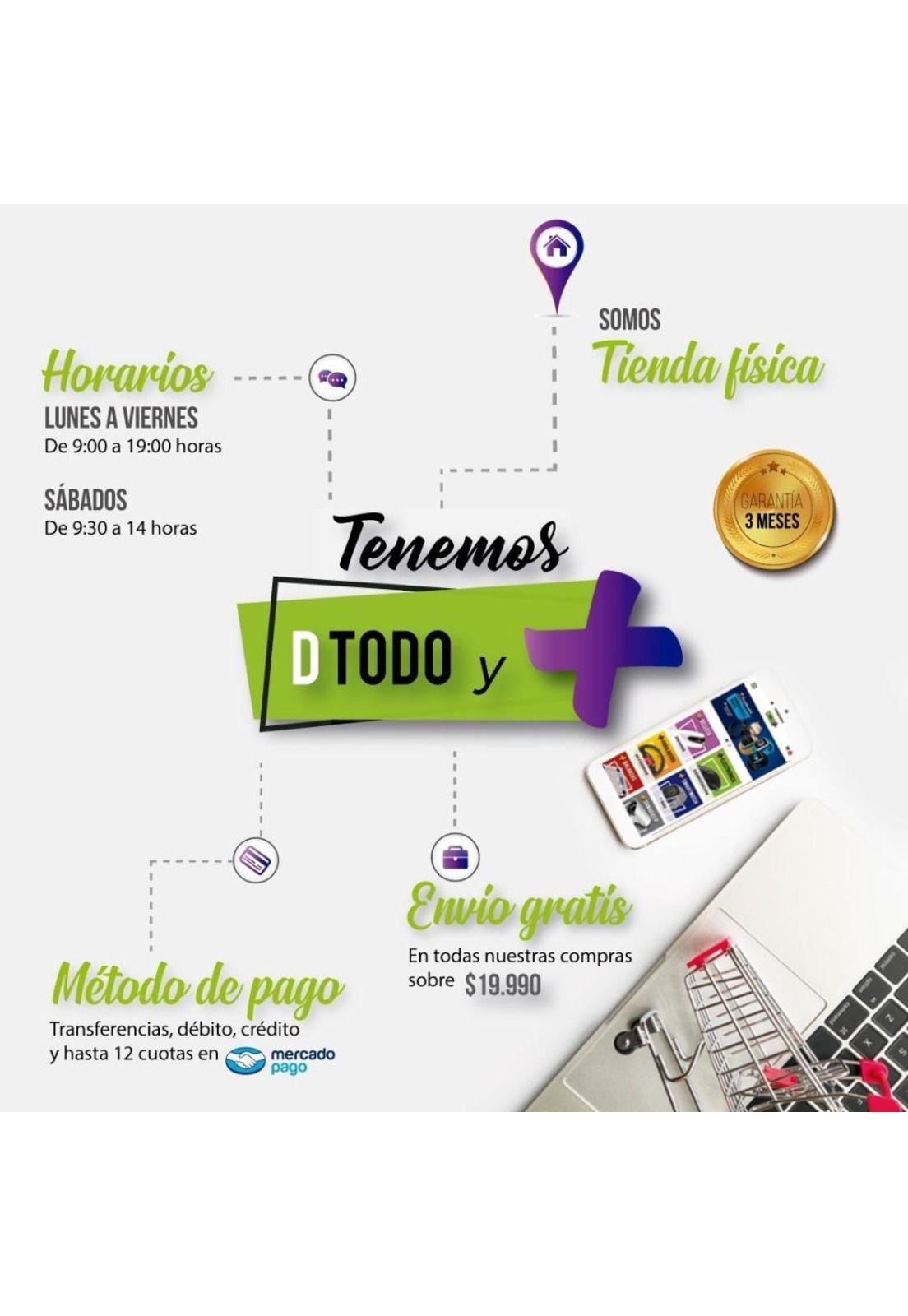 Radio Auto 1 Din Bluetooth + Mp3 + Aux-4