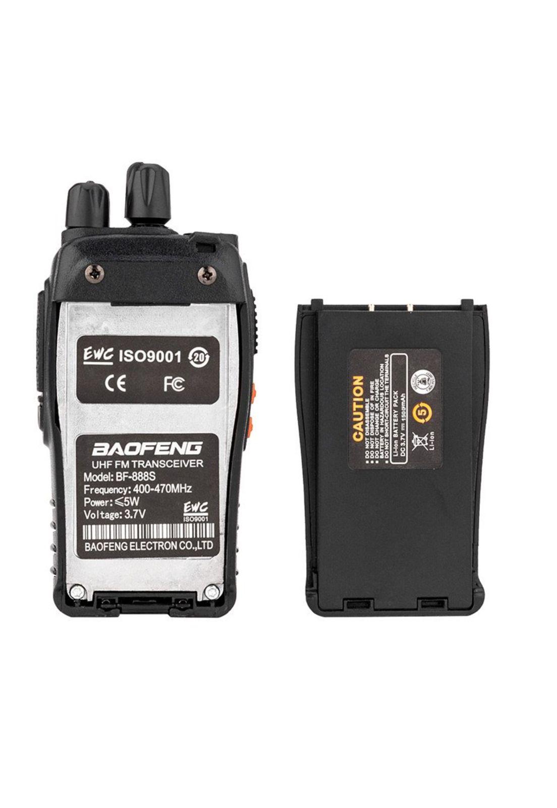 Pack 2 Radio Transmisor Walkie Baofeng 888s Con Manos Libres-3